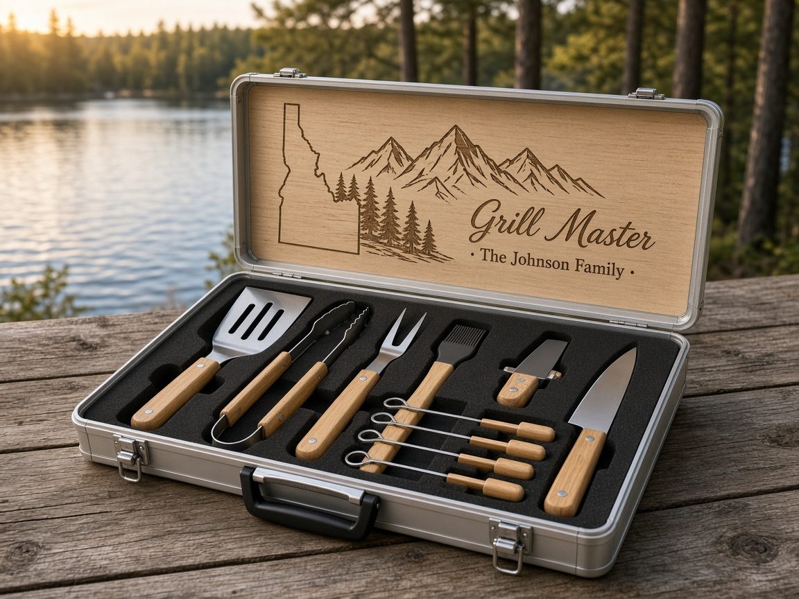 11-Piece BBQ Grill Set, example personalization
