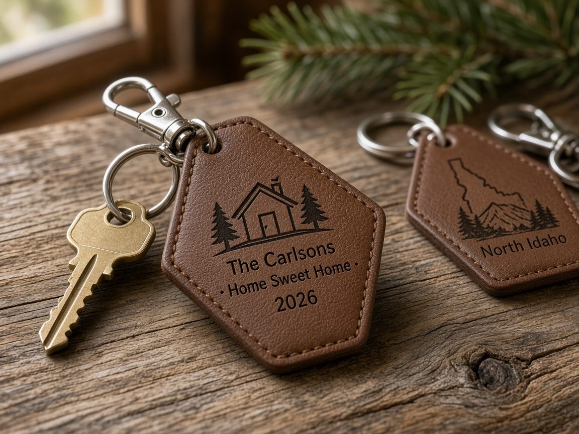 Motel-Style Keychains, example personalization