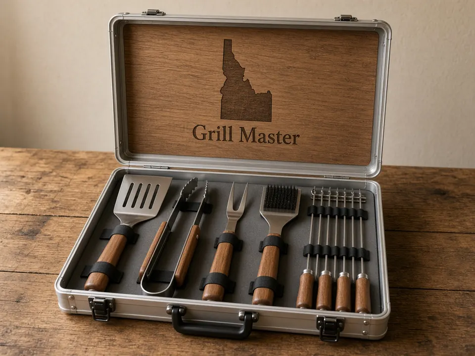 11-Piece BBQ Grill Set, example personalization