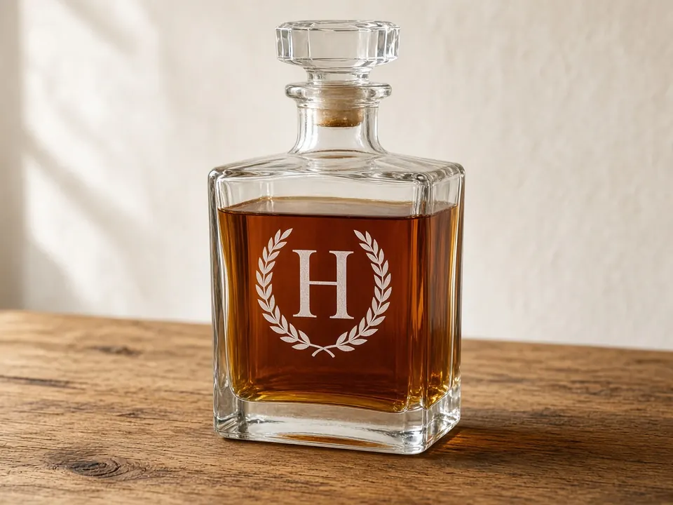 Whiskey Decanters & Sets, example personalization