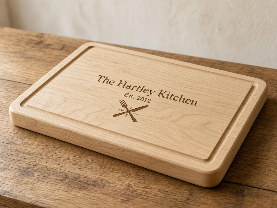 Maple & Walnut Boards and Charcuterie, example personalization