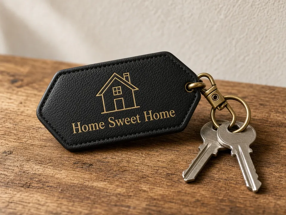 Motel-Style Keychains, example personalization