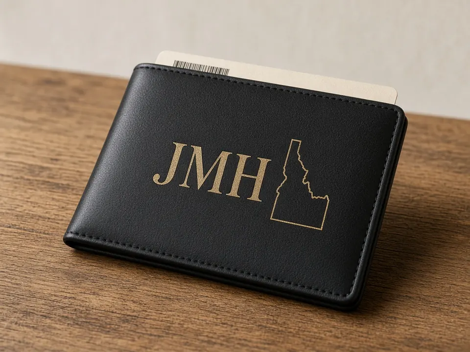 Passport Wallets, example personalization