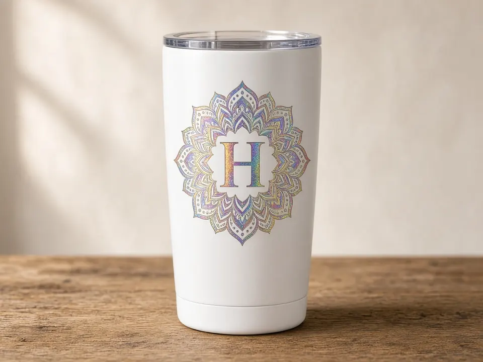 Electroplated Tumblers & Bottles, example personalization