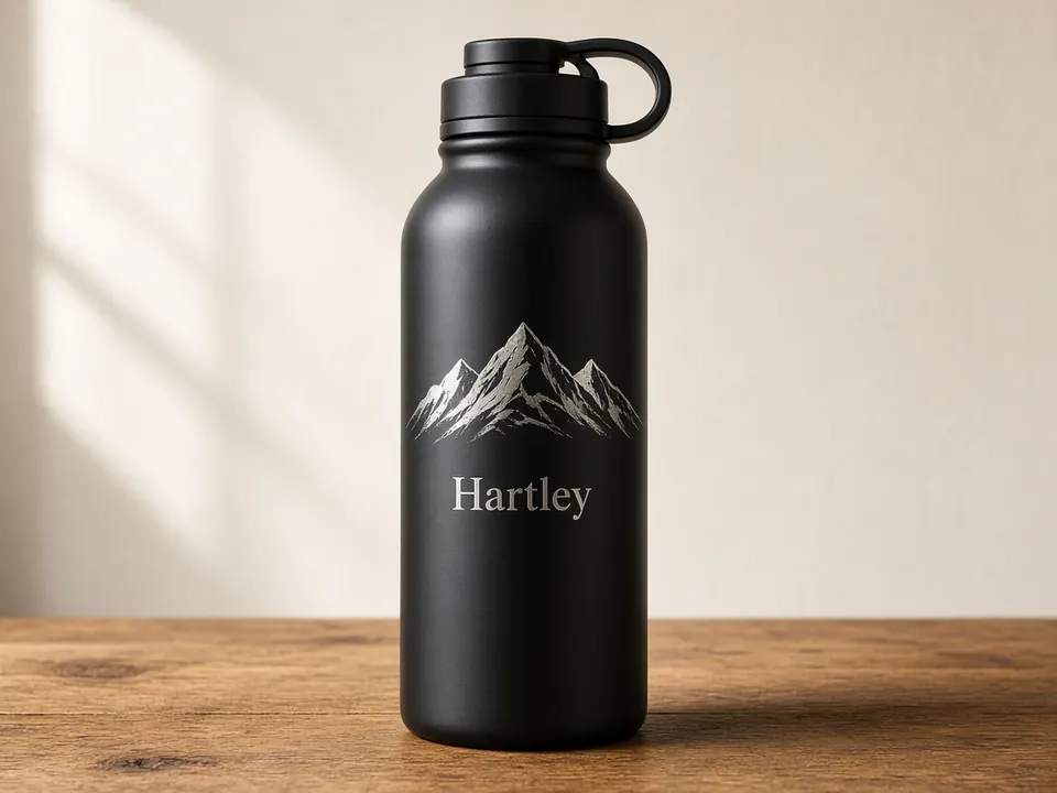 32 oz Water Bottles, example personalization